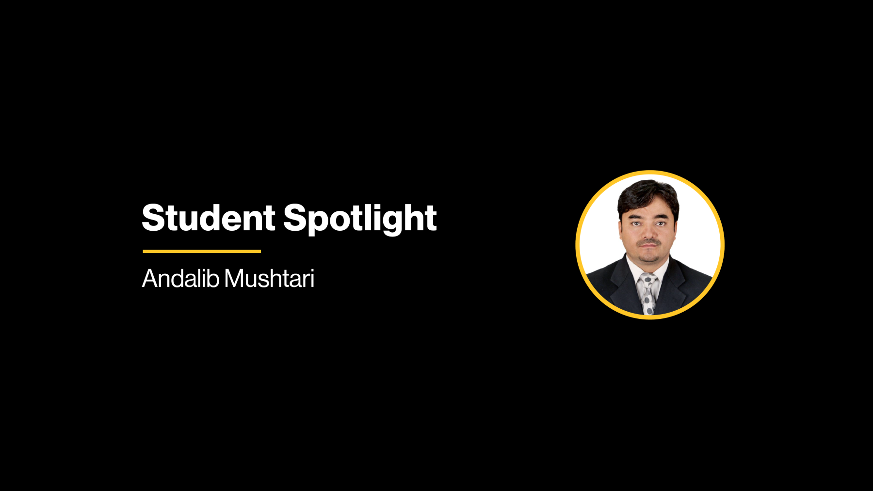 Student Spotlight Mushtari